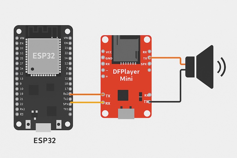 Lập trình ESP32 – Bài 17: Phát nhạc MP3 với module DFPlayer Mini