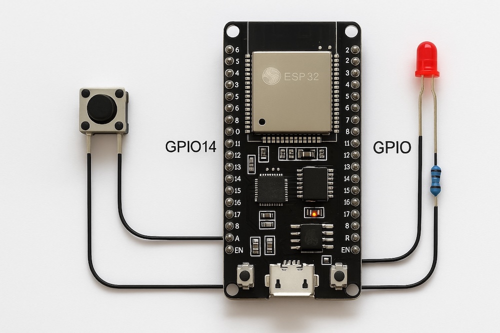 Lập trình ESP32 & NRF24L01 – Phần 2: GPIO cơ bản – Nhấn nút, bật/tắt LED