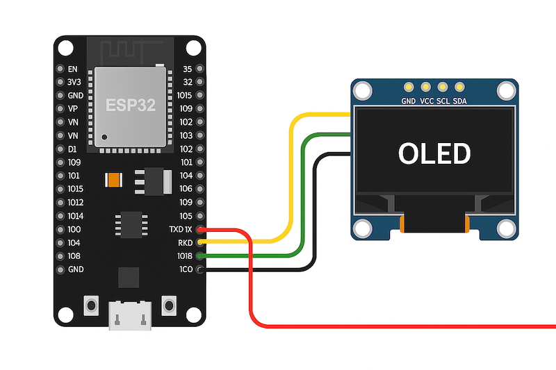 Lập trình ESP32 – Bài 15: Màn hình OLED SSD1306 (I2C)