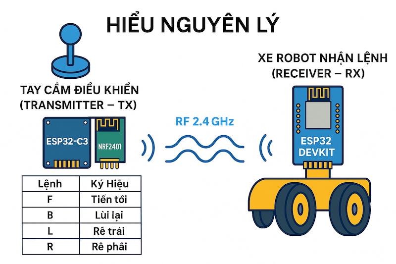 Lập trình & Điều khiển Động Cơ – Nâng cao – Bài 16: Thiết kế bộ điều khiển từ xa cho Robot (phần 1): Hiểu nguyên lý