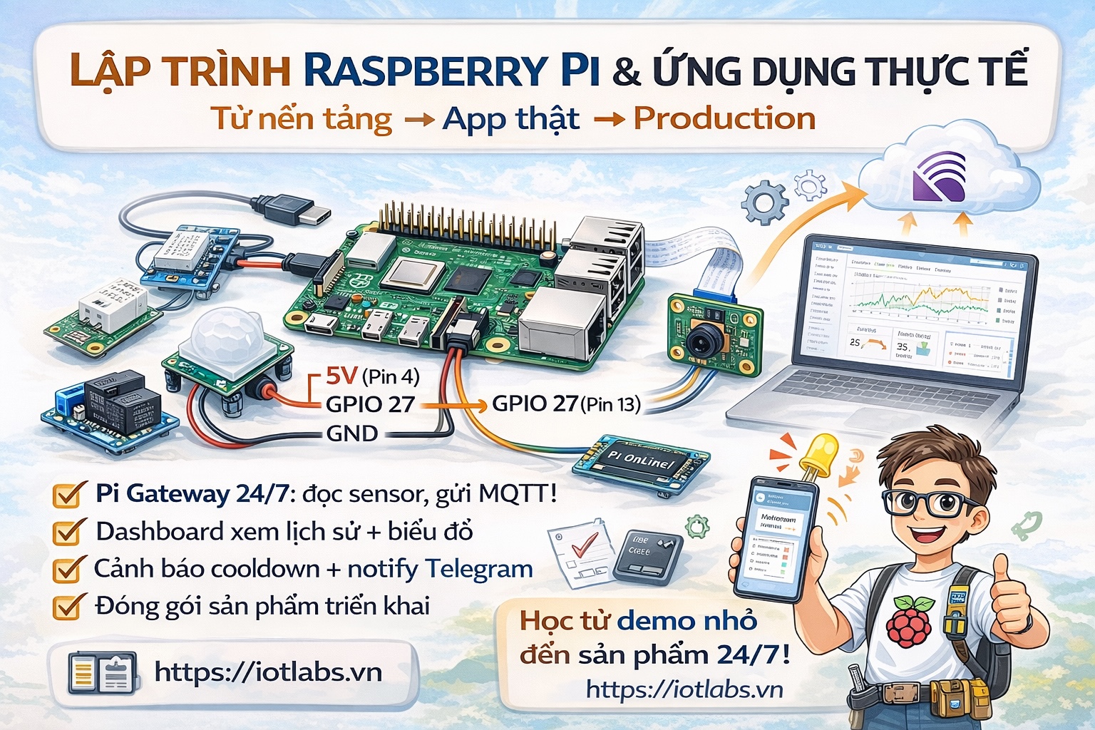Series: Lập trình Raspberry Pi & Ứng dụng thực tế
